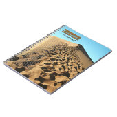 Voetafdrukken in het Sand Journal Notitieboek (Linkerzijde)