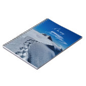 Voetafdrukken in het sneeuwNotitieboek Notitieboek (Linkerzijde)