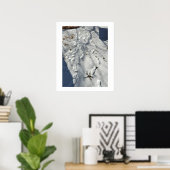 Voetafdrukken in het Snow Poster (Thuiskantoor)