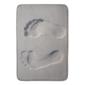 Voetafdrukken in het zand badmat (Voorkant Verticaal)