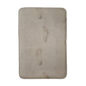 Voetafdrukken in het zand badmat (Voorkant Verticaal)