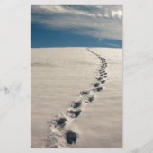 Voetafdrukken in het zand briefpapier (Voorkant)