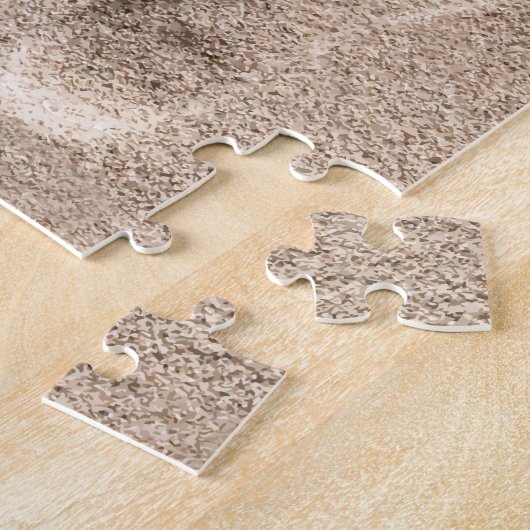 voetafdrukken in het zand Christelijk Legpuzzel (Zijkant)