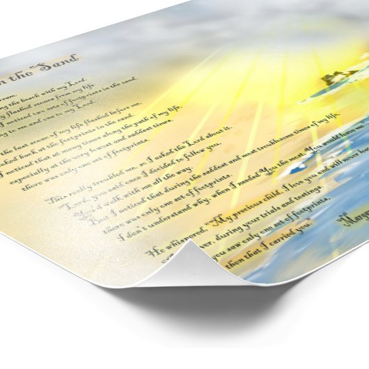 Voetafdrukken in het zand... foto afdruk (Hoek)