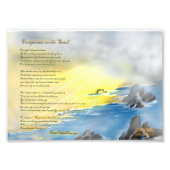 Voetafdrukken in het zand... foto afdruk (Voorkant)