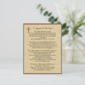 Voetafdrukken in het Zand Gebedskaarten Briefkaart (Staand voorkant)