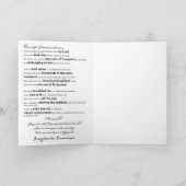 Voetafdrukken in het zand gedicht bedankkaart (Binnen)