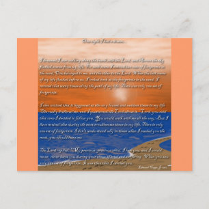 Voetafdrukken in het zand gedicht briefkaart