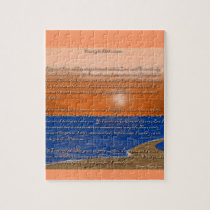 Voetafdrukken in het zand gedicht legpuzzel