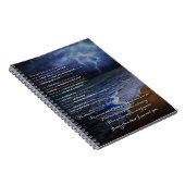 Voetafdrukken in het zand gedicht notitieboek (Rechterzijde)