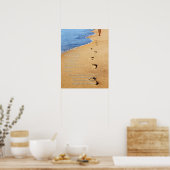 Voetafdrukken in het zand gedicht poster (Keuken)