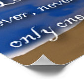 Voetafdrukken in het zand gedicht poster (Hoek)