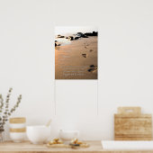 Voetafdrukken in het zand gedicht poster (Keuken)