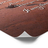 Voetafdrukken in het zand gedicht poster (Hoek)