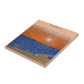 Voetafdrukken in het zand gedicht tegeltje (Zijkant)