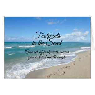 Voetafdrukken in het zand-Inspirerend Christelijk