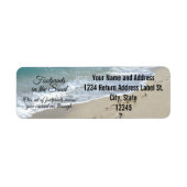 Voetafdrukken in het zand-Inspirerend Christelijk Etiket (Voorkant)