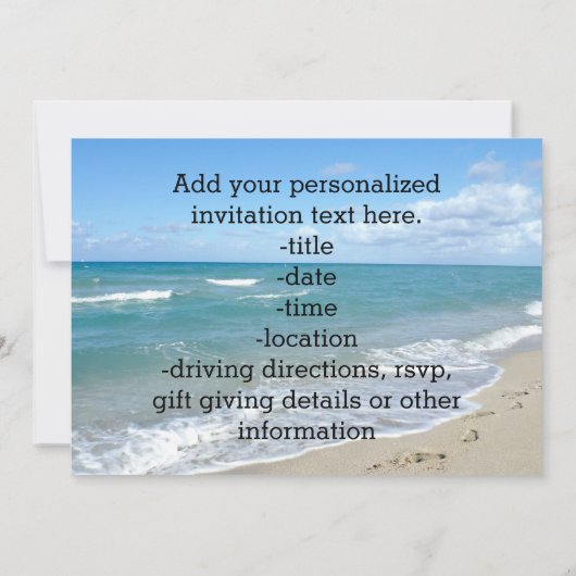 Voetafdrukken in het zand-Inspirerend Christelijk Kaart (Achterkant)