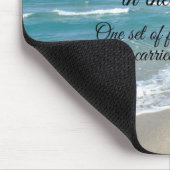 Voetafdrukken in het zand-Inspirerend Christelijk Muismat (Hoek)