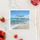 Voetafdrukken in het zand-Inspirerend Christelijk Servet (Insitu)