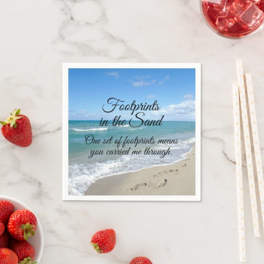 Voetafdrukken in het zand-Inspirerend Christelijk Servet (Insitu)