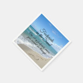 Voetafdrukken in het zand-Inspirerend Christelijk Servet (Hoek)