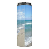 Voetafdrukken in het zand-Inspirerend Christelijk Thermosbeker (Achterkant)