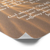 Voetafdrukken in het zand-Inspirerend gedicht Poster (Hoek)