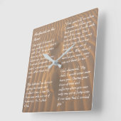 Voetafdrukken in het zand-Inspirerend gedicht Vierkante Klok (Hoek)