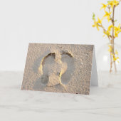 Voetafdrukken in het zand kaart (Gele Bloem)