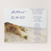 voetafdrukken in het zand legpuzzel (Horizontaal)