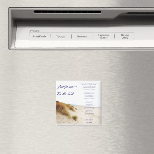 voetafdrukken in het zand magneet (Insitu (Vaatwasser))