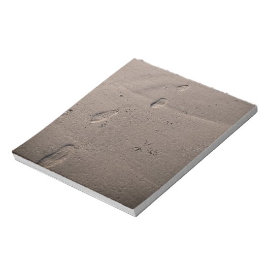 Voetafdrukken in het zand notitieblok (Linkerzijde)