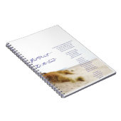 voetafdrukken in het zand notitieboek (Rechterzijde)