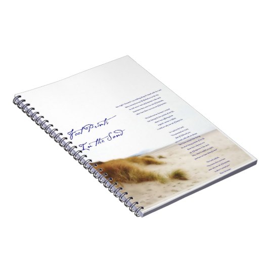 voetafdrukken in het zand notitieboek (Rechterzijde)