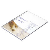 voetafdrukken in het zand notitieboek (Linkerzijde)