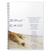 voetafdrukken in het zand notitieboek (Voorkant)