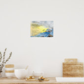 Voetafdrukken in het zand... poster (Keuken)