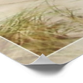 voetafdrukken in het zand poster (Hoek)