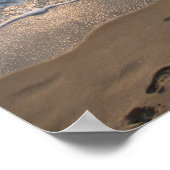 Voetafdrukken in het Zand Poster (Hoek)