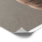 voetafdrukken in het zand poster (Hoek)