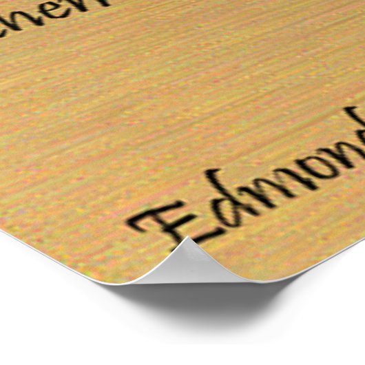 voetafdrukken in het zand-Poster Poster (Hoek)