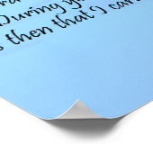 voetafdrukken in het zand-Poster Poster (Hoek)