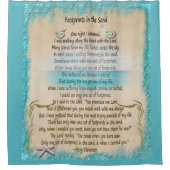 Voetafdrukken in het zand Religieuze gedicht Douchegordijn (Voorkant)