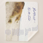 voetafdrukken in het zand sherpa deken (Voorkant)