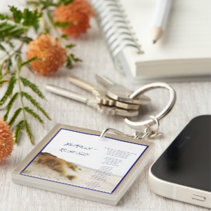 voetafdrukken in het zand sleutelhanger