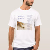 voetafdrukken in het zand t-shirt (Voorkant)