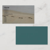 Voetafdrukken in het zand Visitekaartje (Voorkant / Achterkant)