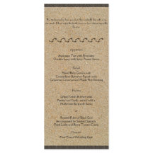 Voetafdrukken in het Zandbruiloft Menu