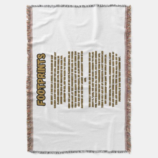 Voetafdrukken in het zandgebed deken (Voorkant Verticaal)